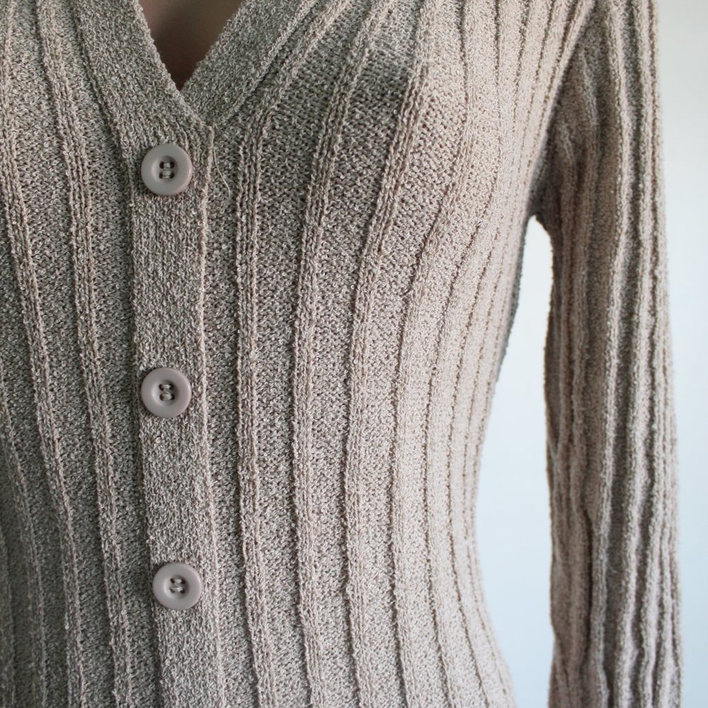 🆕️It Girl Collection//Oat Long Sleeve Button down Mini Dress - Picture 6 of 9